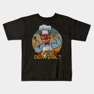 Vert der ferk retro vintage detail Kids T-Shirt